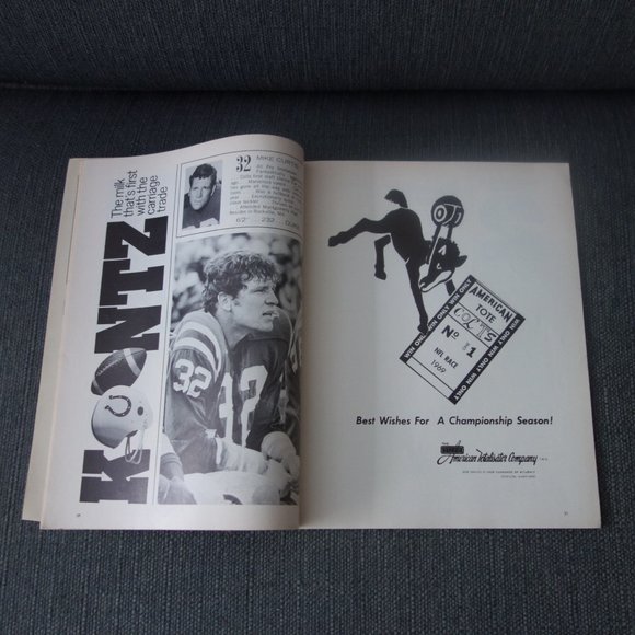 Baltimore Colts vs Atlanta Falcons Memorial Stadium November 30 1969 Program - Picture 6 of 14